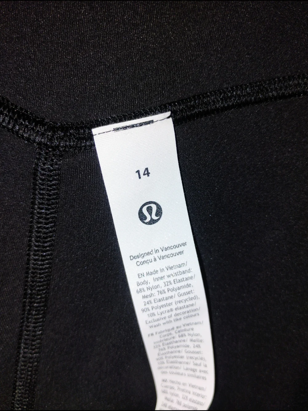 lululemon athletica Black High-Rise Bike Shorts with Zip Pocket